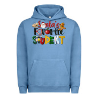 Pigment Pebble Blue santa's favorite student christmas Urban Hoodie - LillyAllenDesigns