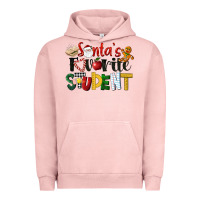 Pigment Salmon santa's favorite student christmas Urban Hoodie - LillyAllenDesigns