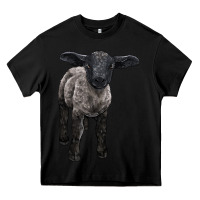 Black suffolk baby sheep Heavy Core Tee - LillyAllenDesigns