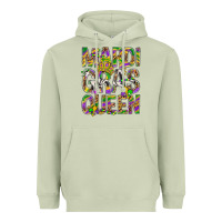 Matcha Mardi Gras Queen Heavyweight Hoodie - BundleAndBundleShop