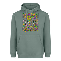 Sage Mardi Gras Queen Heavyweight Hoodie - BundleAndBundleShop