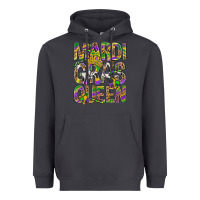 Smoke Mardi Gras Queen Heavyweight Hoodie - BundleAndBundleShop