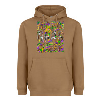 Toasted Coconut Mardi Gras Queen Heavyweight Hoodie - BundleAndBundleShop