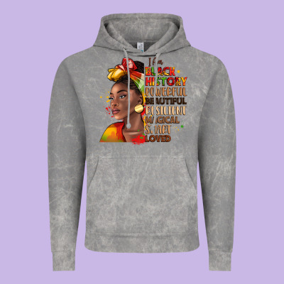 I Am Black History Vintage Hoodie Designed By Lillyallendesigns