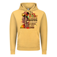 Vintage Mustard i am black history Vintage Hoodie - LillyAllenDesigns