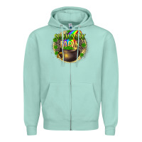 Seafoam shamrock farm Zipper Hoodie - CowGirlArtShop