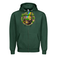 Sports Green shamrock farm Zipper Hoodie - CowGirlArtShop