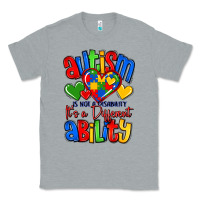 Heather Grey autism is not a disability it's a different abilit Classic Tee - LillyAllenDesigns