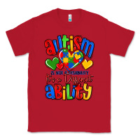 Red autism is not a disability it's a different abilit Classic Tee - LillyAllenDesigns