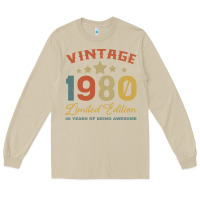 Mushroom Vintage 1980 Clothes 40 Years Old Retro 40th Birthday Long Sleeve Tee - Bettercallsaul