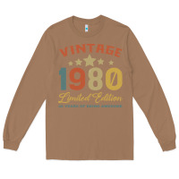 Toasted Coconut Vintage 1980 Clothes 40 Years Old Retro 40th Birthday Long Sleeve Tee - Bettercallsaul