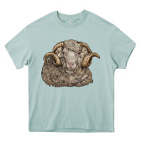 Arona merino wool sheep head Heavy Core Tee - LillyAllenDesigns