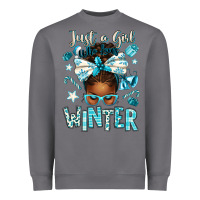 Storm just a girl who loves winter afro messy bun Heavyweight Sweatshirt - texasbilliewilder