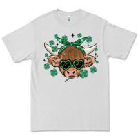 Dove Grey st patrick's day cow Premium Tee - MaliasSmallBusiness