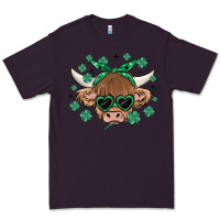 Plum st patrick's day cow Premium Tee - MaliasSmallBusiness