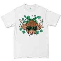 White st patrick's day cow Premium Tee - MaliasSmallBusiness