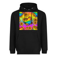 Black Pride lgbtq leopard hearts and sunflowers seamless Heavyweight Hoodie - BundleAndBundleShop