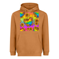 Meerkat Pride lgbtq leopard hearts and sunflowers seamless Heavyweight Hoodie - BundleAndBundleShop