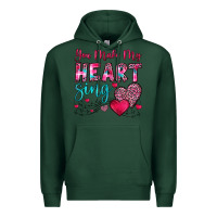Sports Green you make my heart sing Premium Hoodie - OliviaCreatesArt