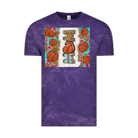 Cloud Purple basketball mom Vintage Tee - LillyAllenDesigns