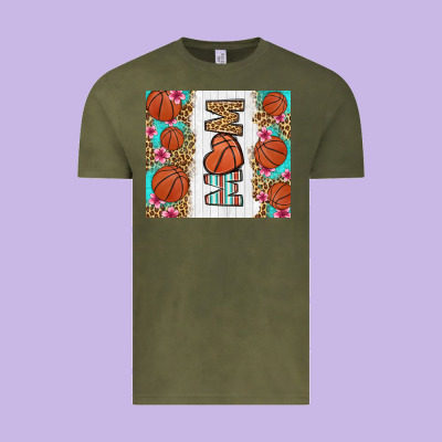 Basketball Mom Vintage Tee Designed By Lillyallendesigns