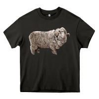 Asphalt rambouillet sheep Heavy Core Tee - LillyAllenDesigns
