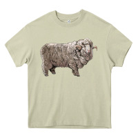 Mossy rambouillet sheep Heavy Core Tee - LillyAllenDesigns