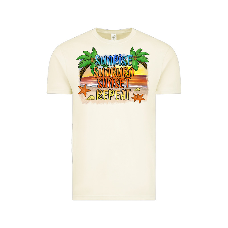 Sunrise Sunburn Sunset Repeat2 Vintage Tee by JahusDesignShop | Teevron