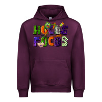 Mauve Wine Hocus Focus Teacher Halloween Urban Hoodie - LillyAllenDesigns