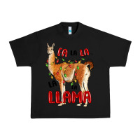 Black christmas llama Urban Heavy Tee - LillyAllenDesigns