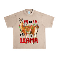 French Oak christmas llama Urban Heavy Tee - LillyAllenDesigns