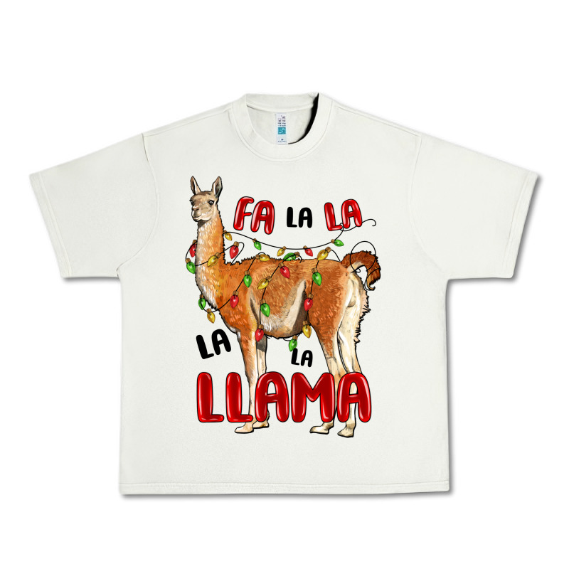 Christmas Llama Urban Heavy Tee by LillyAllenDesigns | Teevron