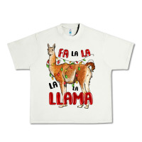 Pistachio christmas llama Urban Heavy Tee - LillyAllenDesigns
