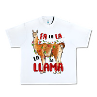 White christmas llama Urban Heavy Tee - LillyAllenDesigns