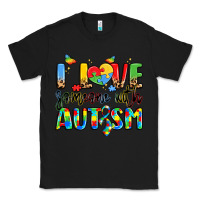 Black i love someone with autism Classic Tee - LillyAllenDesigns