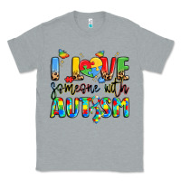 Heather Grey i love someone with autism Classic Tee - LillyAllenDesigns