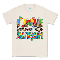 Natural i love someone with autism Classic Tee - LillyAllenDesigns