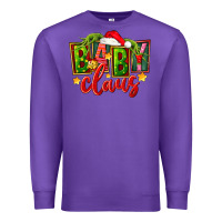 Purple christmas baby claus Premium Sweatshirt - FaDigitalArtStudio