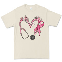 Bone stethoscope nurse medical breast cancer awareness Premium Tee - MaliasSmallBusiness