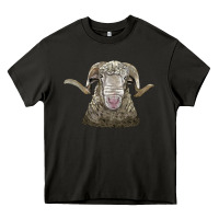 Asphalt rambouillet sheep head Heavy Core Tee - LillyAllenDesigns