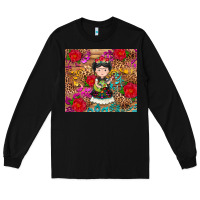 Black Mexican girl Long Sleeve Tee - RanaPortraitStore