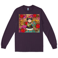 Plum Mexican girl Long Sleeve Tee - RanaPortraitStore
