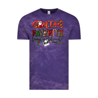Cloud Purple santa's favorite family advocate Vintage Tee - LillyAllenDesigns