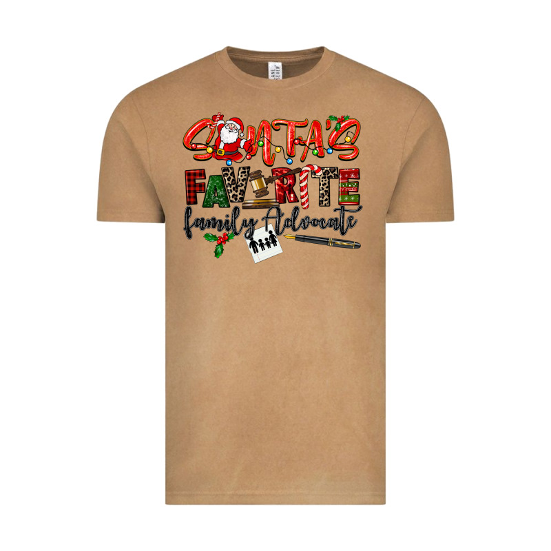Santa's Favorite Family Advocate Vintage Tee by LillyAllenDesigns | Teevron