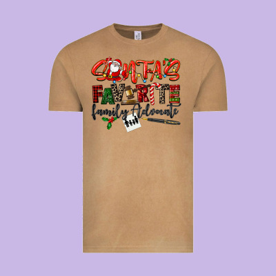 Santa's Favorite Family Advocate Vintage Tee Designed By Lillyallendesigns