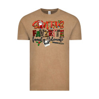 Vintage Coffee santa's favorite family advocate Vintage Tee - LillyAllenDesigns
