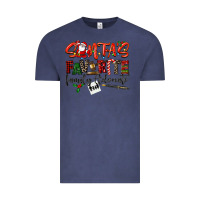 Vintage Denim santa's favorite family advocate Vintage Tee - LillyAllenDesigns
