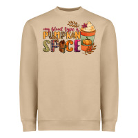 Mushroom my blood type is pumpkin spice Heavyweight Sweatshirt - NancyCooperArtShop