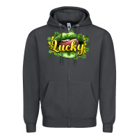 Smoke St. Patrick's Day lips lucky Zipper Hoodie - HowdyJamesFarm