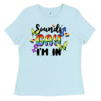 Baby Blue sounds gay i'm in Ladies Tee - MaliasSmallBusiness